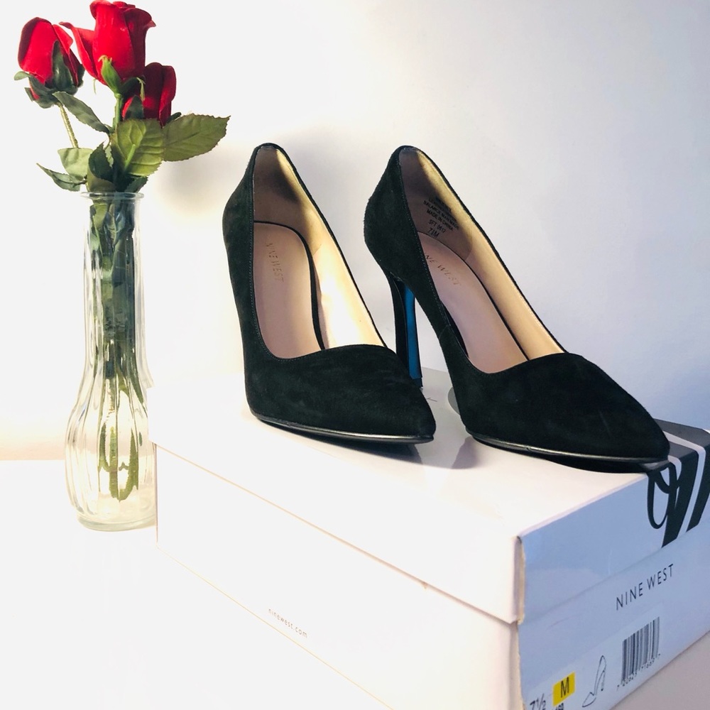 Nine West Jeneil Suede Heels
